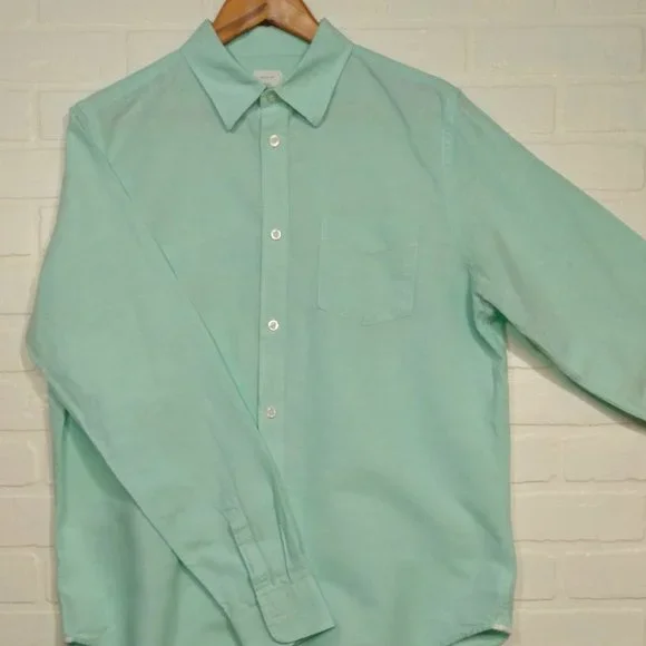 GAP | Shirts | Linen Gap Mens Linen Aqua Long Sleeve Casual Dress Button  Shirt Large | Poshmark